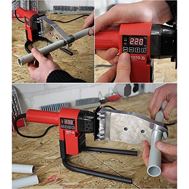 Trusa sudura pentru lipire tevi si fitinguri PPR, Yato YT-82250, 20 - 63 mm, 850 W