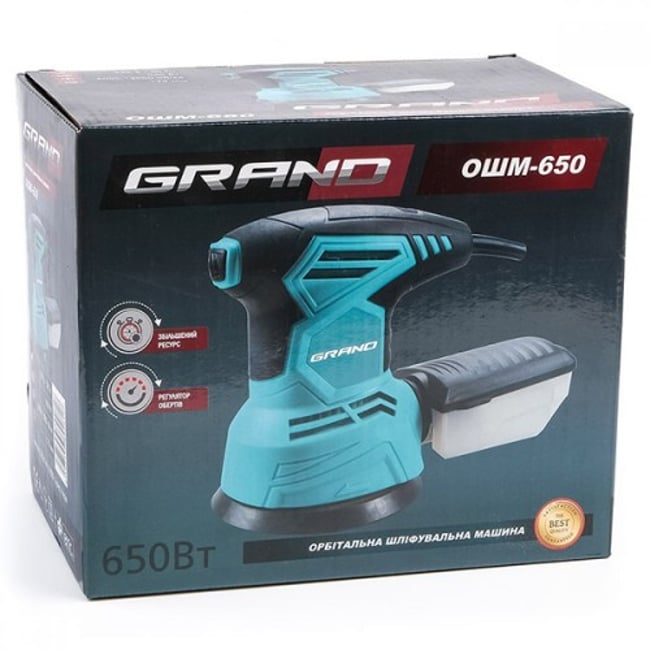 Masina de slefuit rotativa, Grand OSM-650, 650 W, disc 125mm