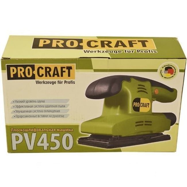 Slefuitor cu vibratii, Procraft PV450, 450 W, 10000 RPM, 230 x 90 mm