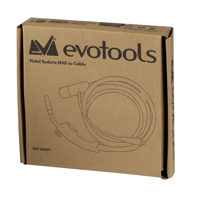 Pistol sudura MIG cu cablu Evotools, lungime 1.38 m