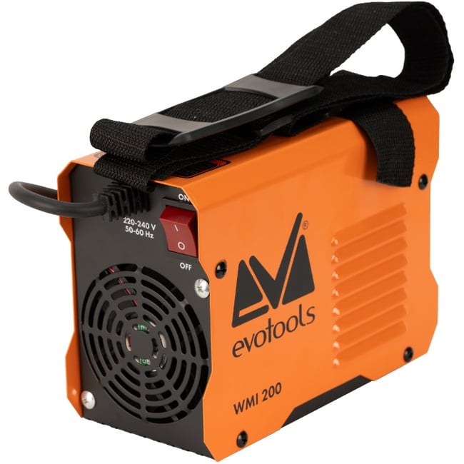 Aparat de sudura tip invertor, Evotools WMI 200, diametru electrozi 2.5 - 3.2mm, accesoriile incluse, Hot Start, Anti-Stick, Arc Force