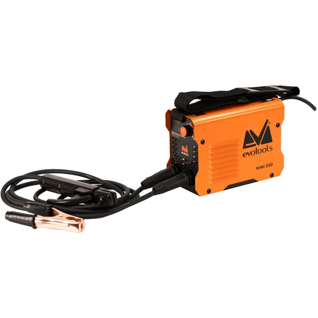 Aparat de sudura tip invertor, Evotools WMI 200, diametru electrozi 2.5 - 3.2mm, accesoriile incluse, Hot Start, Anti-Stick, Arc Force