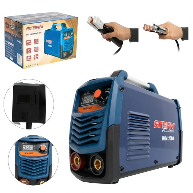 Aparat sudura tip invertor MMA Stern IWM-250A, 250 A, diametru maxim electrod 5mm