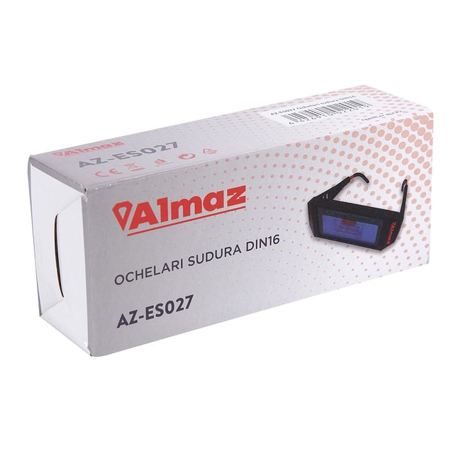 Ochelari de Protectie Sudura ALMAZ, AZ-ES027, DIN16 din ABS