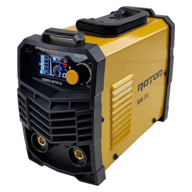 Aparat de sudura tip invertor, Rotor MMA-310, 20-310 A, 5.6 kW, afisaj color, functie anti-lipire, ventilator de racire