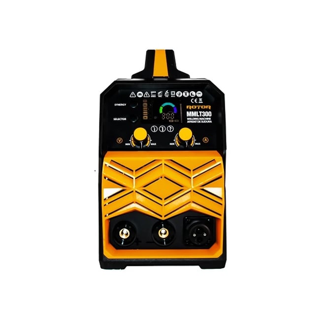 Aparat de sudura flux sarma + electrod (invertor), Rotor MMLT-300i, MIG MMA LIFT TIG 300 A, ecran LCD, accesorii incluse