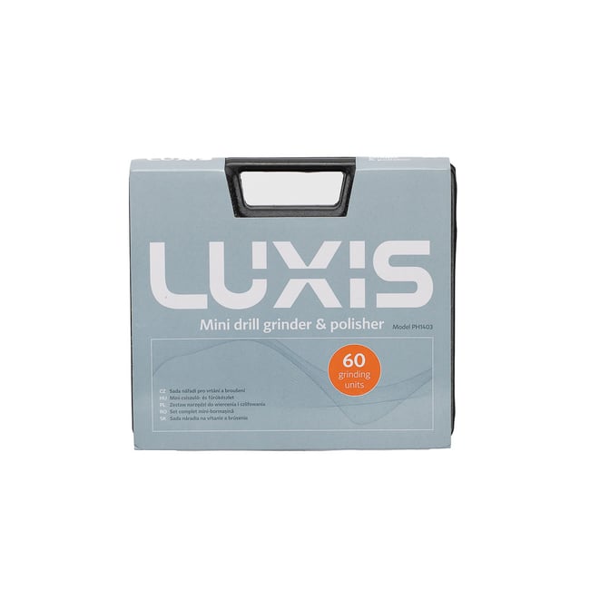 Trusa minifreza tip biax, de taiat, gaurit, polizat, Luxis PH1403, 60 accesorii,12000 RPM