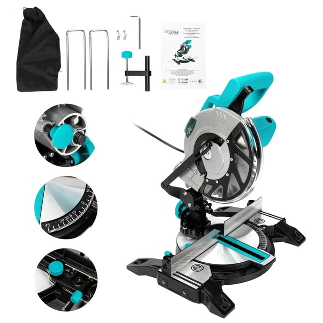 Fierastrau circular stationar, Detoolz DZ-SE106, 1400 W, 210 mm, 5000 RPM