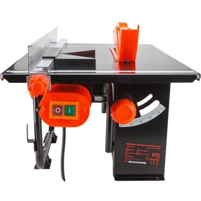 Fierestrau Circular cu Masa Evotools TS 800 EPTO, 800W, 2950RPM, 200mm Diametru Disc, 45° Unghi Taiere