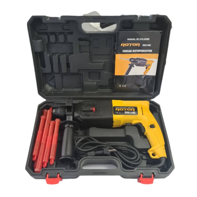 Ciocan rotopercutor Rotor RRH1400, 140 W, 2.6 J, SDS-Plus