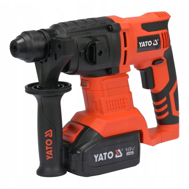 Ciocan rotopercutor cu 1 acumulator, Yato YT-82770, 18 V, 3 Ah, 2 J, SDS-Plus, Li-Ion