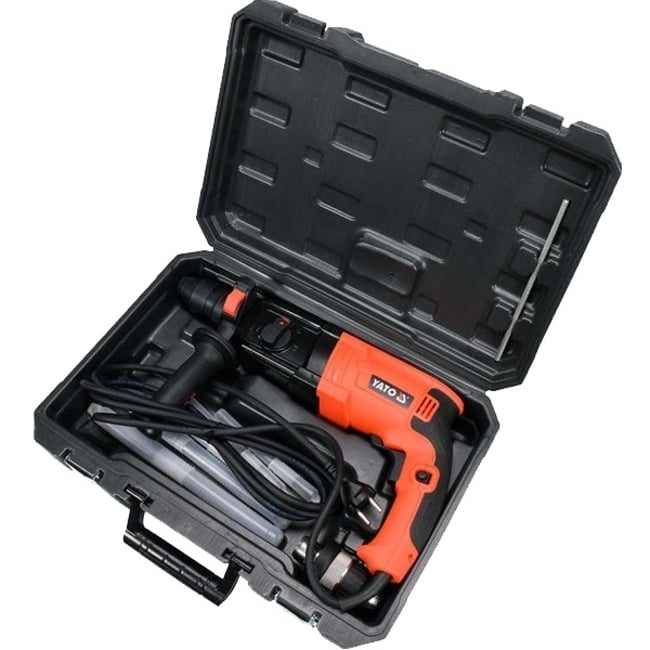 Ciocan rotopercutor Yato YT-82122, 850 W, 3.3 J, SDS-Plus, mandrina interschimbabila, valiza plastic, accesorii