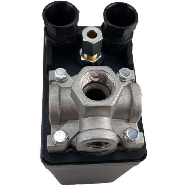 Presostat pentru compresor aer comprimat 12 Bar, 3 iesiri