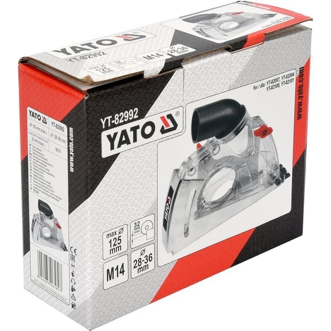 Aparatoare de praf si aspirare pentru polizoare unghiulare, 115/125MM, Yato, YT-82992