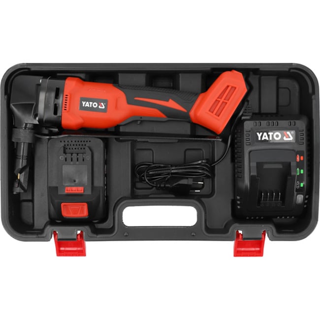 Foarfeca electrica pentru taiat foi de tabla de maxim 1.6mm, cu acumulator 18v, Yato YT-82398