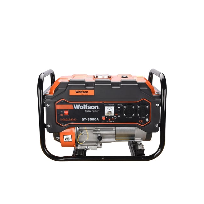 Generator de curent electric, monofazic, pe benzina, WOLFSON GT-3500A, 4 Timpi, 2.6 kW, 7 CP, cu AVR