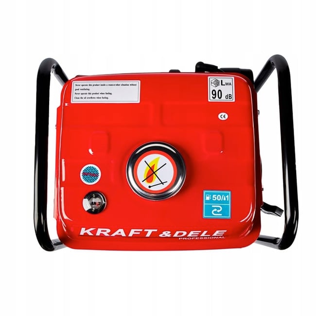 Generator de curent electric, monofazic, pe benzina, Kraft&Dele KD109, 2 Timpi, 1200 W