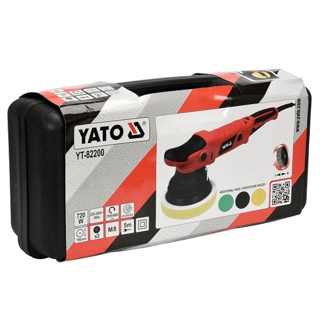 Masina de lustruit, Yato YT-82200, 720 W, 150 mm, valiza plastic