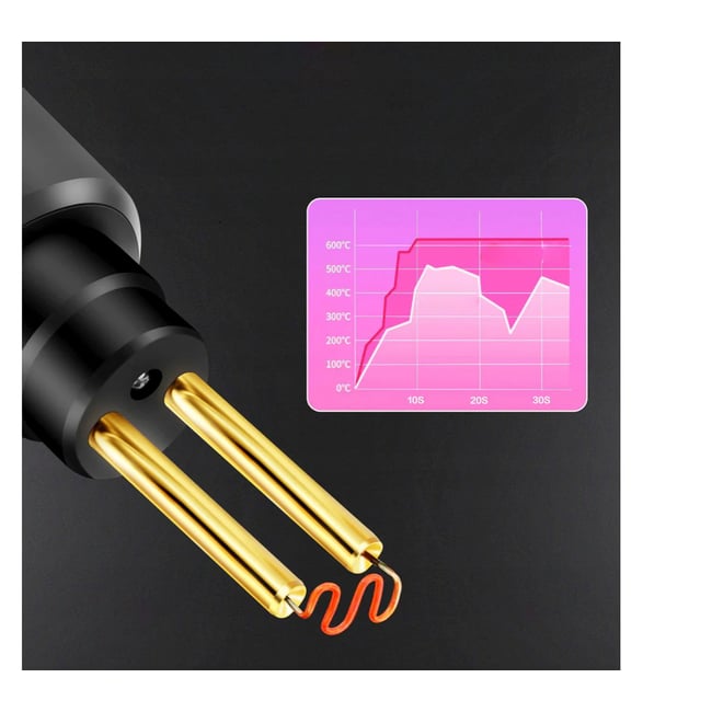 Aparat sudura plastic, Kraft&Dele KD865, 120 W, extra accesorii incluse