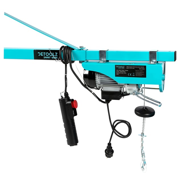 Electropalan / troliu electric, Detoolz DZ-C263, 250 / 500 Kg , 800 W, 12 / 6 m