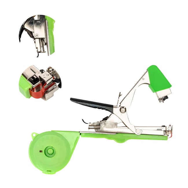 Aparat pentru legat vita de vie, legume si pomi fructiferi, Micul Fermier GF-0200, arc si lama de rezerva