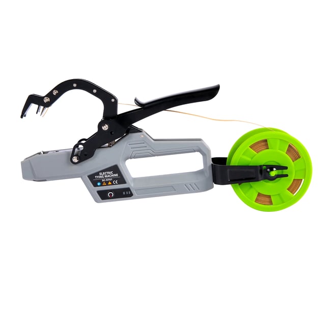 Aparat electric de legat via cu acumulator, 4.2V, 2.0 AH ,capacitate legare 45 mm, cu rola legare, model SC-9701