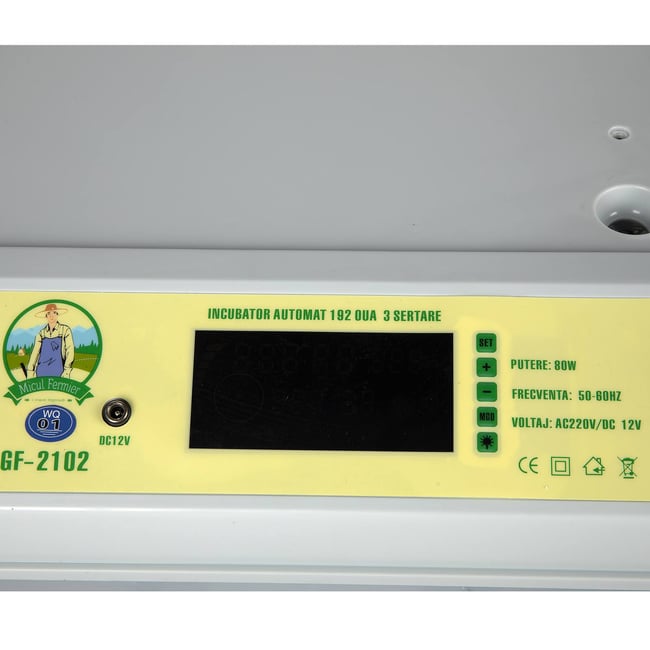 Incubator electric pentru oua, Micul Fermier GF-2102, 3 sertare, 192 oua