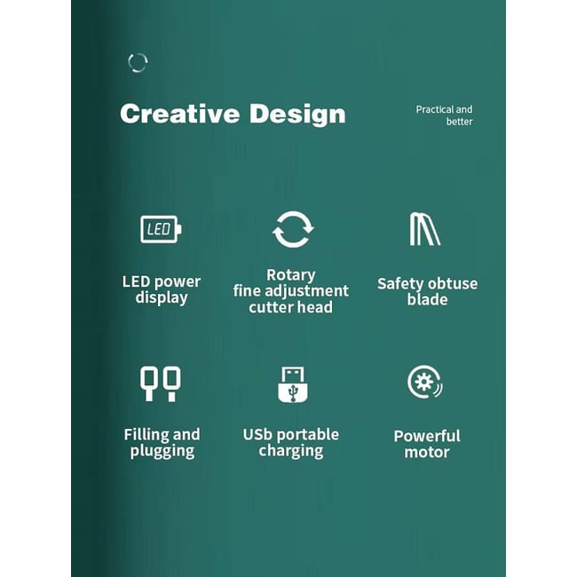 Masina de tuns profesionala, cu acumulator, pentru caini, pisici, lama din otel inoxidabil, indicator led baterie, 1200mah, putere 10w, negru