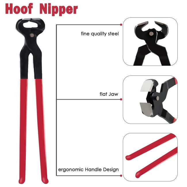 Cleste pentru curatat copite, potcovit cai, 400 mm