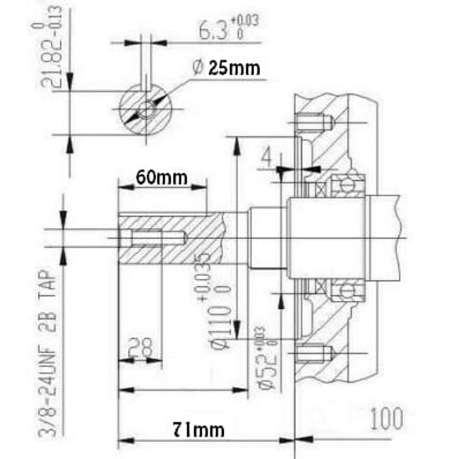 Motor pe benzina, Zongshen GB420, ax: 25 x 60mm, 420cmc, 13cp