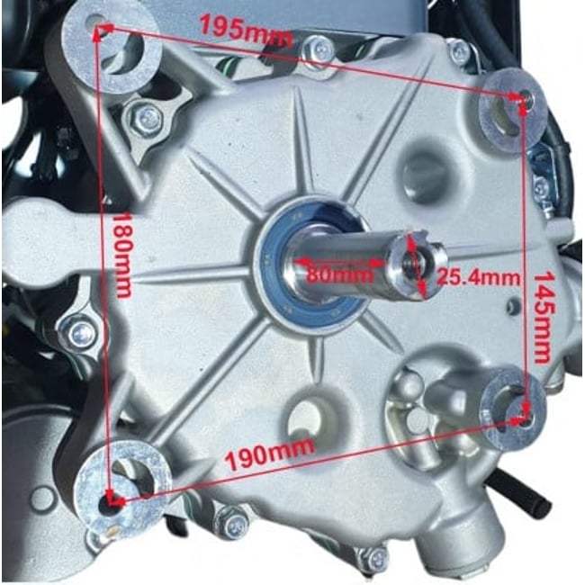 Motor pentru tractorase, ax vertical, Zongshen XP420, ax 25.4 Ø - 87mm, 11.5 CP