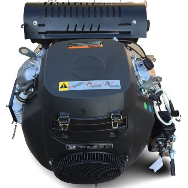 Motor pentru motocultoare si utilaje constructii cu ax orizontal, Zongshen GB680, ax 25.4 Ø - 75,7mm, 680cmc, 22 CP, V Twin