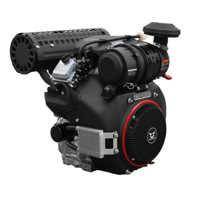 Motor pentru motocultoare si utilaje constructii, ax orizontal, Zongshen GB1000, ax Ø 28,5- 80mm, 32.5CP, Twin