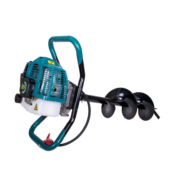 Motoburghiu pamant, Motoforeza Gospodarul Profesionist GP-ED520, pe benzina, 2 timpi, 3 CP, 3 burghie incluse (100mm, 150mm, 200mm)