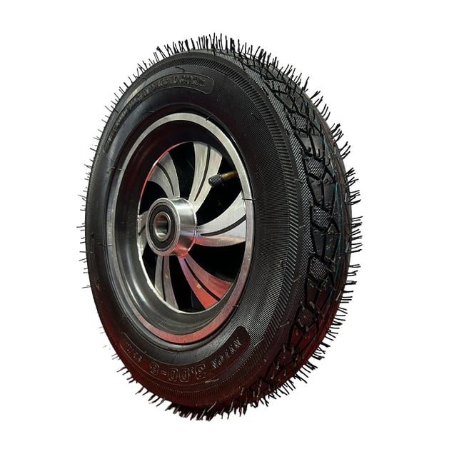 Roata roaba PROFI cu janta metalica 3.00-8, 8PR, ax 20 mm, rulment