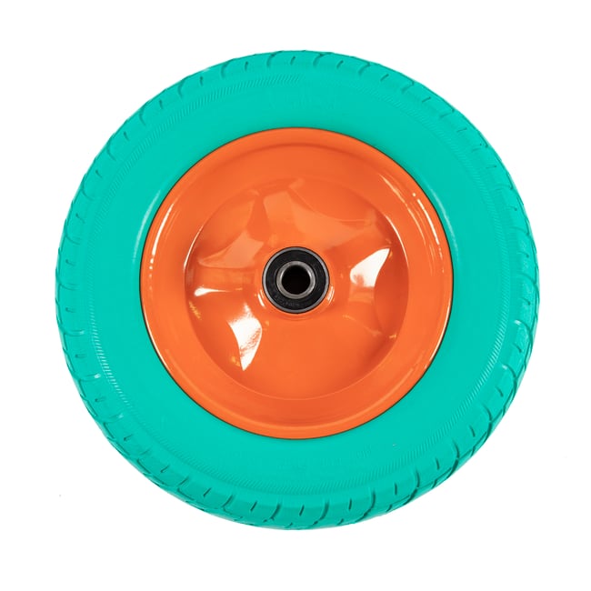 Roata roaba spuma cu janta metalica 3.50-8, ax 20 mm, rulment