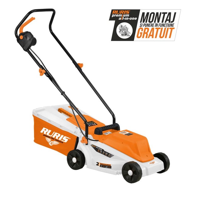 Masina de tuns gazon electrica, RURIS RXE 1200, 1200 W, 30L