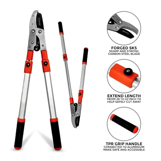 Foarfeca Extensibila pentru Crengi Micul Fermier, din aluminiu