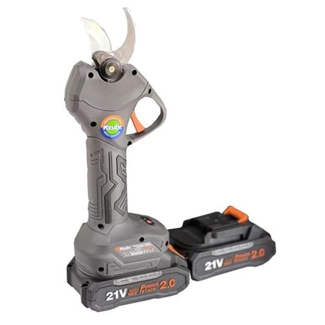 Foarfeca electrica de gradina, pentru taiat crengi pomi, Kzubr K10029, cu 2 acumulatori Li-ion, 21 V, 2000 mAh