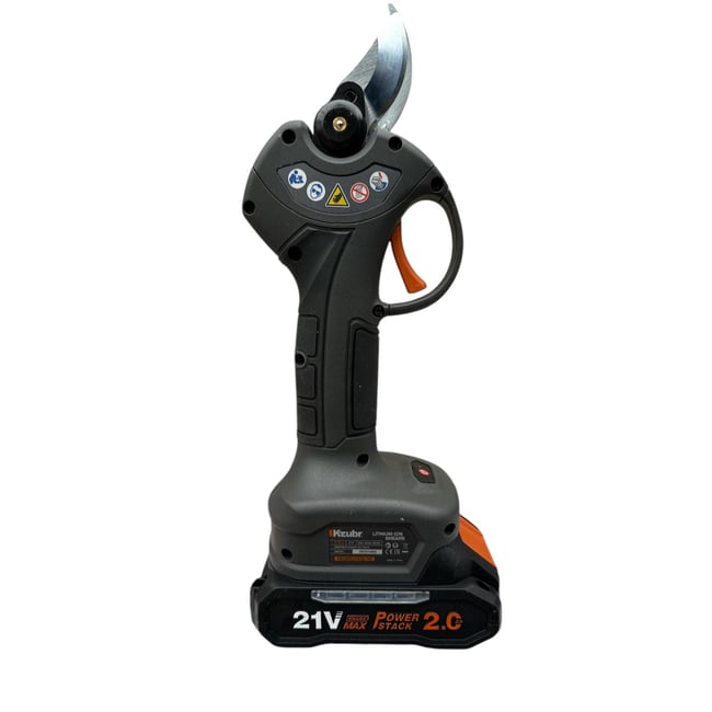 Set foarfeca gradina si mini drujba, cu brat 2m telescopic, Kzubr K10034, 2 acumulatori 21 V, 2 Ah