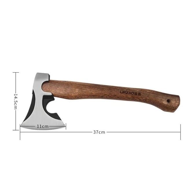 Secure-Topor forjat manual cu maner din lemn pentru despicat, 370 mm, 900g, model ST-054