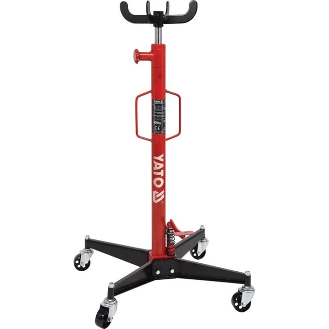 Cric hidraulic pentru cutia de viteze sau motor Yato YT-55600, 500 kg, 1140-1945 mm