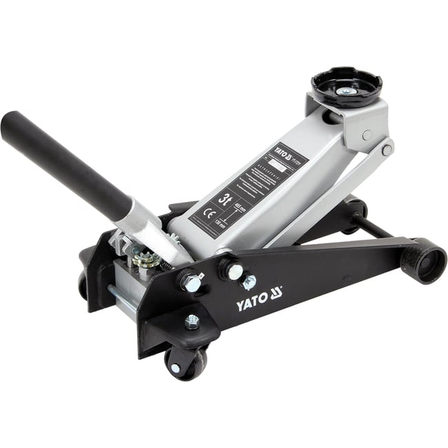 Cric hidraulic tip crocodil Yato YT-17211, aluminiu, capacitate ridicare 3 Tone, 130-465 mm