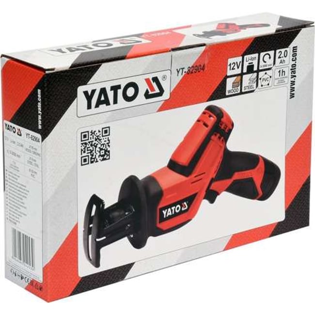 Fierastrau sabie, Yato YT-82904, cu 1 acumulator, Li-Ion, 12 V, 2 Ah, 12.7 mm