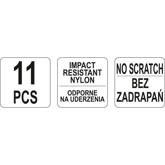 Kit pentru demontare ornamente si tapiterie auto Yato YT-0844, 11 piese