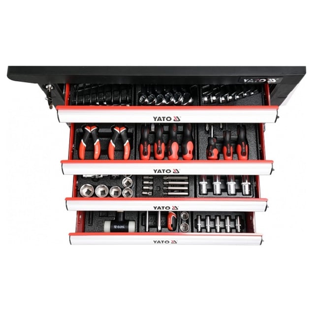 Dulap cu Scule Profesional 6 Sertare Echipat Complet cu 177 Piese YATO YT-55300