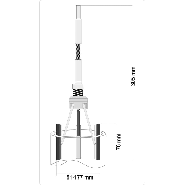Dispozitiv pentru honuit clindrii Yato YT-05812, 51 - 177 mm, 205 mm