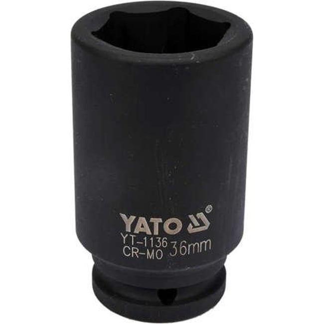 Cheie tubulara lunga de impact, 36mm, 3/4" CR-MO, Yato YT-1136