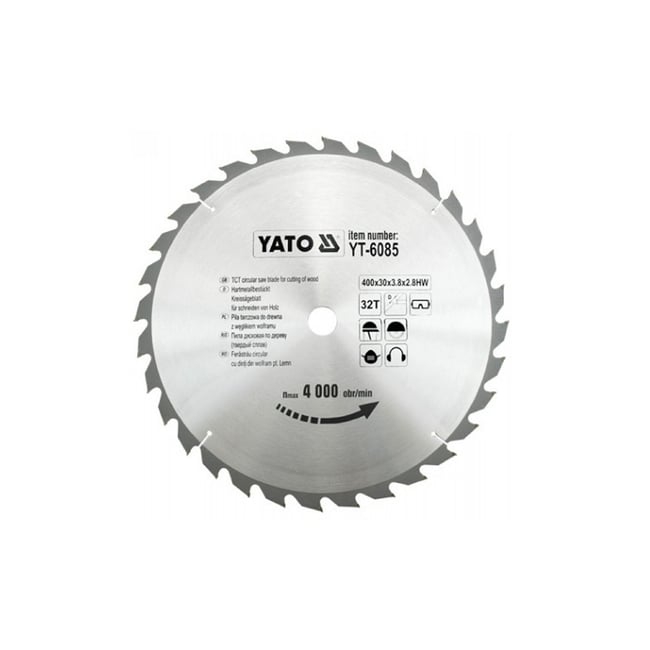 PANZA FIERASTRAU CIRCULAR PT.LEMN 400X32X30MM Yato YT-6085