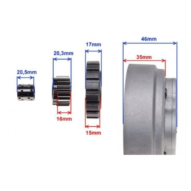 Ambreiaj cutie manuala Cross / ATV 50 - 125cc (18 dinti) 154FMI